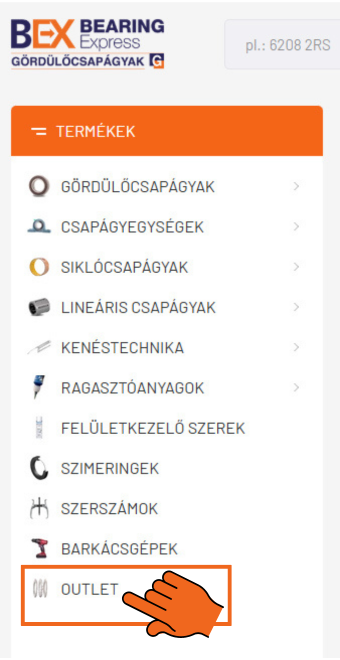 OUTLET csapágyak