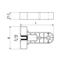 Kép 1/2 - Felvonó kefe, lószőr sörte 151x102mm SIMALUBE tégelyhez