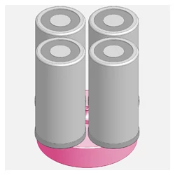 Kép 2/2 - 4-es adapter 1/2" SIMALUBE tégelyhez