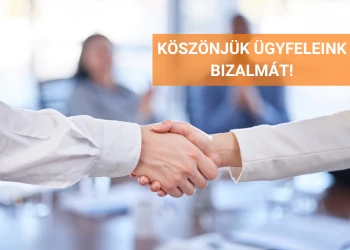 KÖSZÖNJÜK ÜGYFELEINK BIZALMÁT!