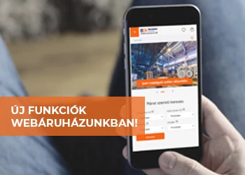 ÚJ FUNKCIÓK ÉS TERMÉKKATEGÓRIÁK WEBÁRUHÁZUNKBAN!