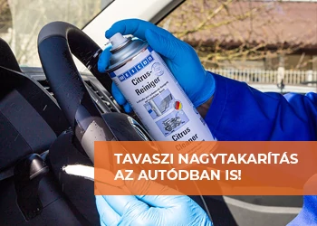 TAVASZI NAGYTAKARÍTÁS AZ AUTÓDBAN IS!