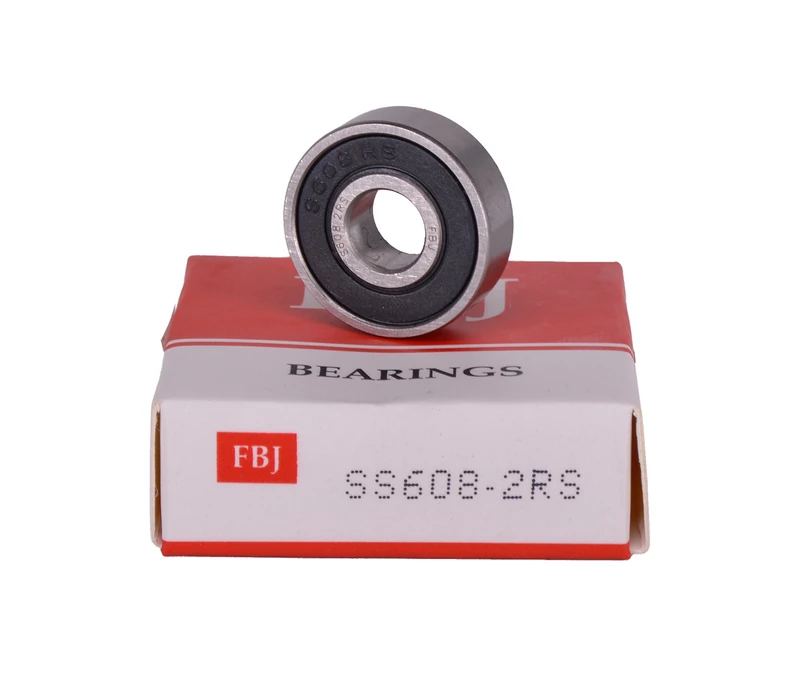 608 2RS SS FBJ rozsdamentes mélyhornyú golyóscsapágy 8X22X7 mm