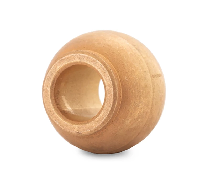 D-4-10-6-10 Gömbölyű-peremes szinterbronz csapágy 04x10x10 mm