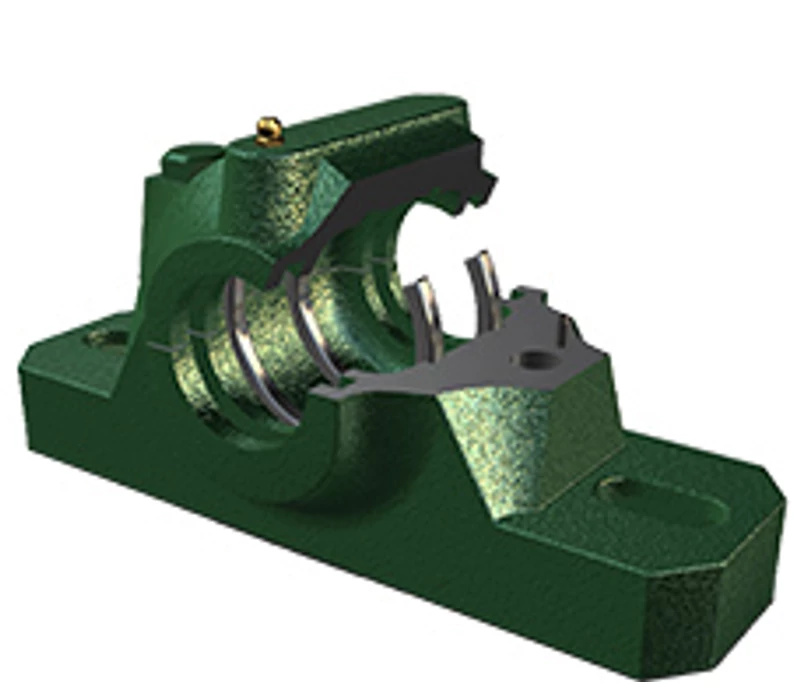 SN513 osztott, álló csapágyház 60X230X80 mm