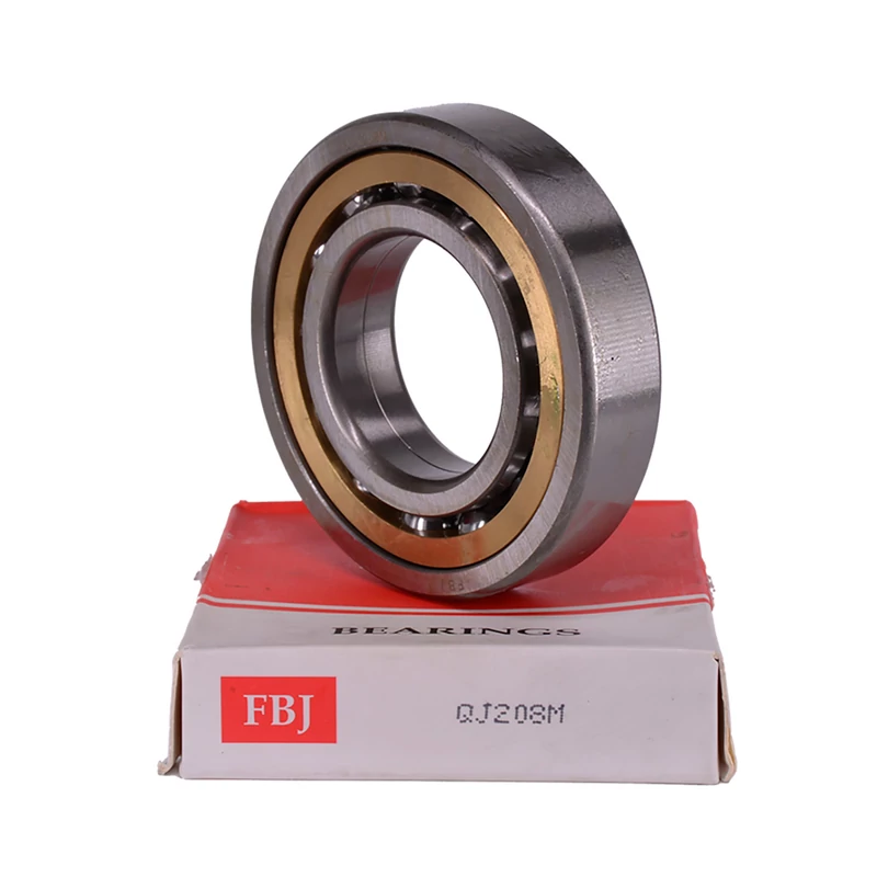 QJ208 M Négypont érintkezésű csapágy 40x80x18 mm