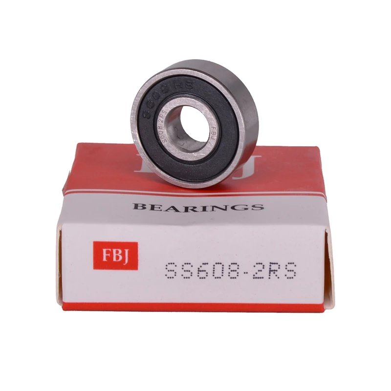 608 2RS SS FBJ rozsdamentes mélyhornyú golyóscsapágy 8X22X7 mm