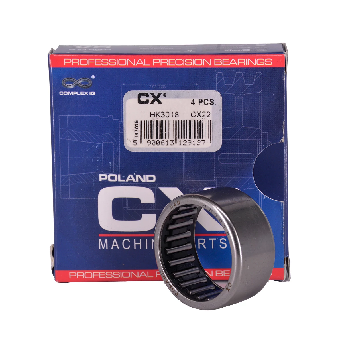 HK3018 Tűgörgős csapágy 30X37X18 mm