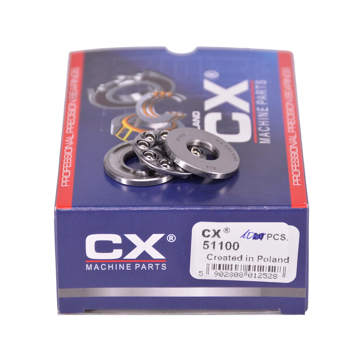 51100 Axiális golyóscsapágy 10x24x9 mm